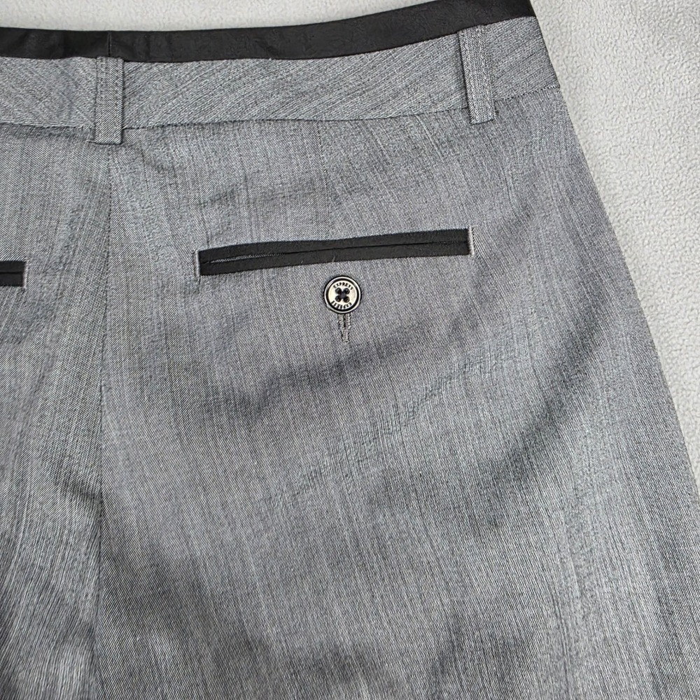 Express Dress Pants Women 2 Regular Gray Flare Leg Low Rise Editor Original - Picture 11 of 12